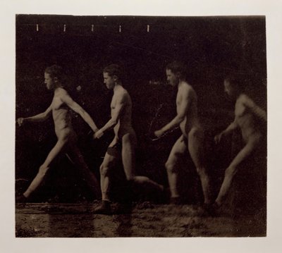 Fotografie di Modello Non Identificato con Ruota di Marey da Thomas Eakins