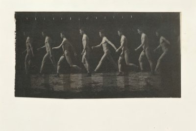 Fotografie della ruota di Marey di modello non identificato da Thomas Eakins