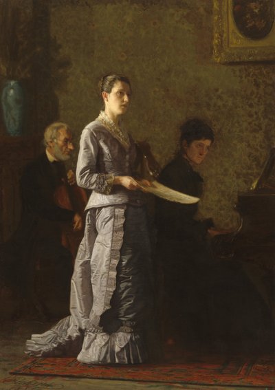 Cantando una canzone patetica, 1881 da Thomas Eakins