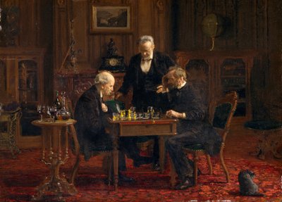 I giocatori di scacchi da Thomas Eakins