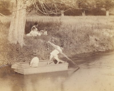 Due Ragazzi che Giocano al Torrente da Thomas Eakins