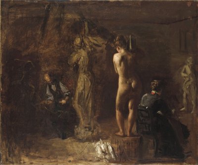 William Rush scolpisce la sua figura allegorica del fiume Schuylkill da Thomas Eakins