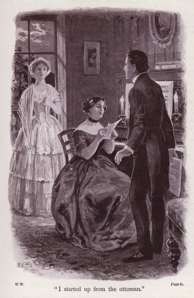 Illustrazione per La donna in bianco di Wilkie Collins (litografia) da Thomas Eyre Macklin