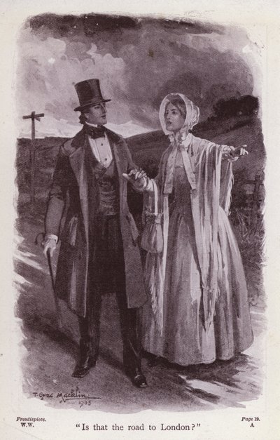 Illustrazione per La Donna in Bianco di Wilkie Collins da Thomas Eyre Macklin
