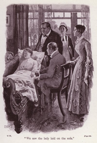 Illustrazione per La Donna in Bianco di Wilkie Collins da Thomas Eyre Macklin