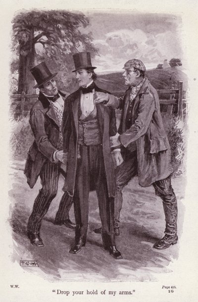 Illustrazione per La donna in bianco di Wilkie Collins da Thomas Eyre Macklin