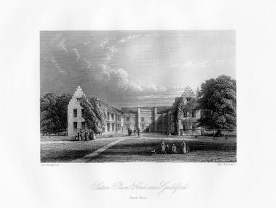 Sutton Place, vicino a Guildford, Surrey, XIX secolo da Thomas F. Darmill