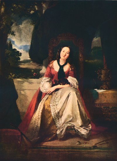 Una signora in costume, c1846-1900, 1937 da Thomas Faed