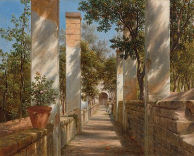 Pergola con arance, c. 1834 da Thomas Fearnley