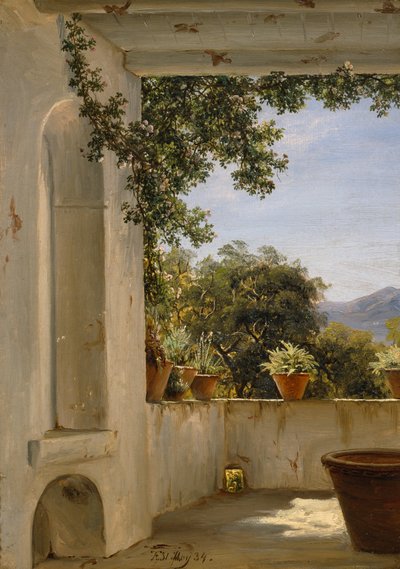 Terrace in Sorrento da Thomas Fearnley