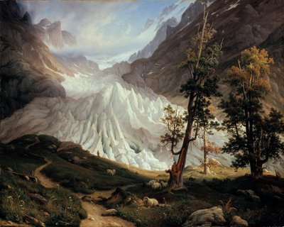 Il ghiacciaio inferiore di Grindelwald da Thomas Fearnley
