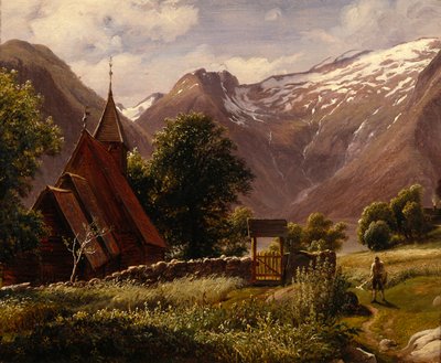 Chiesa di Tjugum, Balestrand da Thomas Fearnley