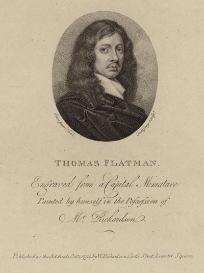 Ritratto di Thomas Flatman da Thomas Flatman