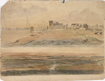 Indianola, Texas e Indianola con Lavaca Point in lontananza, 16 maggio 1852 da Thomas Flintoff
