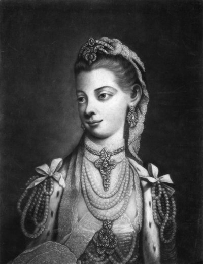 Charlotte, regina consorte di re Giorgio III di Gran Bretagna da Thomas Frye