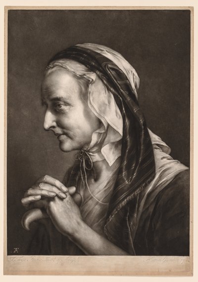 Prima serie di teste a grandezza naturale: Mrs. Frye, 1760 da Thomas Frye