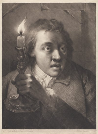 Mann mit Kerze da Thomas Frye