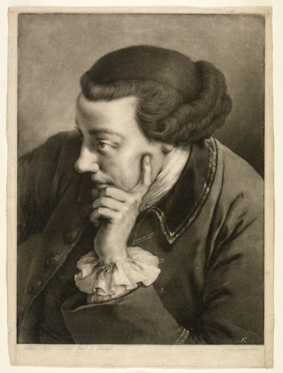 Uomo appoggiato sul gomito sinistro da Thomas Frye