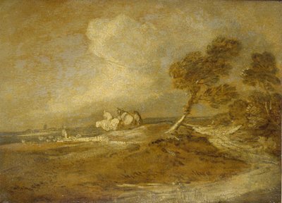 Un paesaggio con cavalieri da Thomas Gainsborough