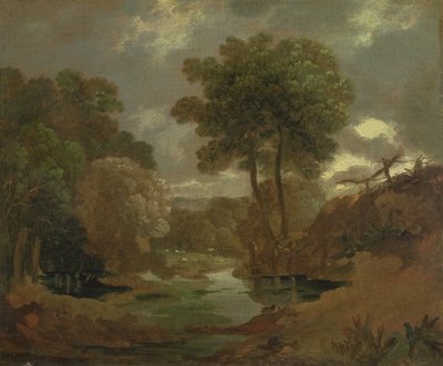 Una pozza nel bosco, 1750 da Thomas Gainsborough