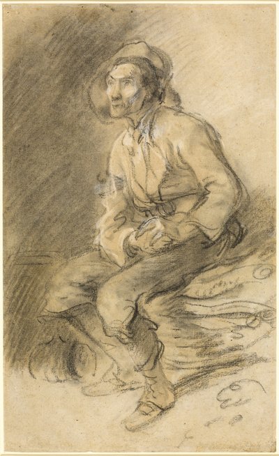 Un boscaiolo seduto su un fascio di fascine da Thomas Gainsborough