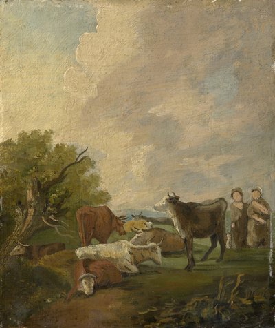 Figure e Bestiame in un Paesaggio da Thomas Gainsborough