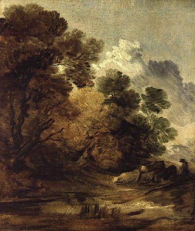 Mandriano che guida il bestiame verso una pozza da Thomas Gainsborough