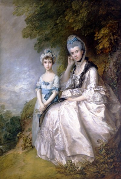 Hester, contessa di Sussex, e sua figlia, Lady Barbara Yelverton da Thomas Gainsborough