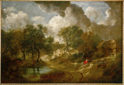 Paesaggio nel Suffolk (dipinto su tela) da Thomas Gainsborough
