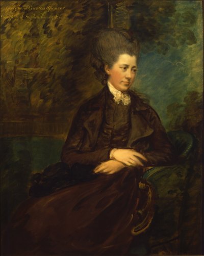Ritratto di Georgiana Poyntz, Contessa Spencer, c.1780-81 da Thomas Gainsborough