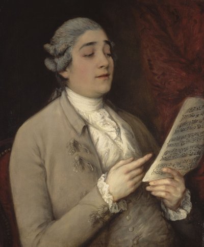 Ritratto di Giusto Ferdinando Tenducci 1736-1790, noto come il Senesino, ca 1770 da Thomas Gainsborough