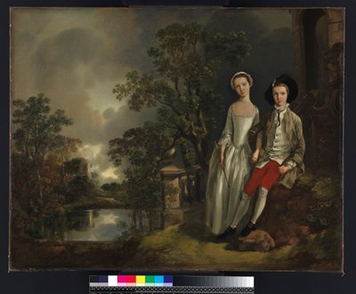 Ritratto di Heneage Lloyd e sua sorella, Lucy, c.1750 da Thomas Gainsborough