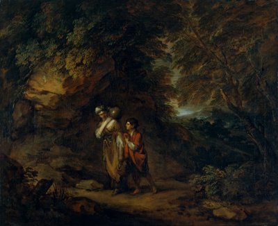 Paesaggio roccioso con Agar e Ismaele da Thomas Gainsborough