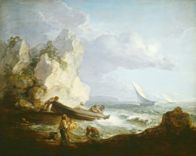 Spiaggia con pescatori da Thomas Gainsborough