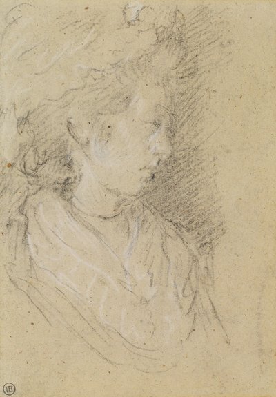 Studio di una donna con cuffia da Thomas Gainsborough
