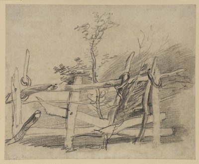 Studio di una vecchia barriera da Thomas Gainsborough