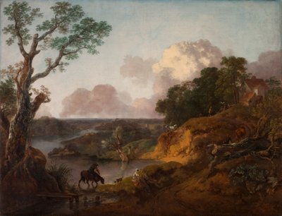 Veduta nel Suffolk, 1755 circa (olio su tela) da Thomas Gainsborough