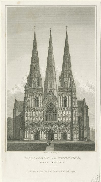 Cattedrale di Lichfield - Facciata Ovest da Thomas George Lomax
