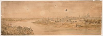 Una selezione di venti delle vedute più pittoresche di Parigi: Una vista generale di Parigi, presa da Chaillot da Thomas Girtin