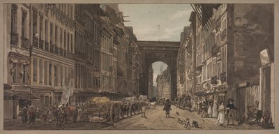 Una selezione di venti delle vedute più pittoresche di Parigi: Vista della Porta di St. Denis..., 1803 da Thomas Girtin