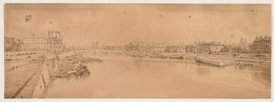 Una Selezione di Venti delle Vedute più Pittoresche di Parigi: Vista delle Tuileries e del Ponte presa dal Pont de la Concorde da Thomas Girtin
