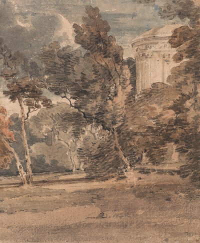 Un Tempio nel Parco di Harewood, c.1798 da Thomas Girtin