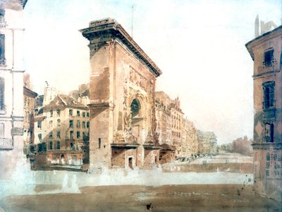 La Porte St Denis, Parigi da Thomas Girtin