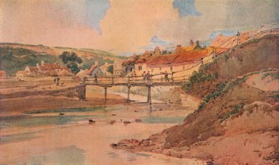 Il vecchio ponte di legno, ca 1800 da Thomas Girtin