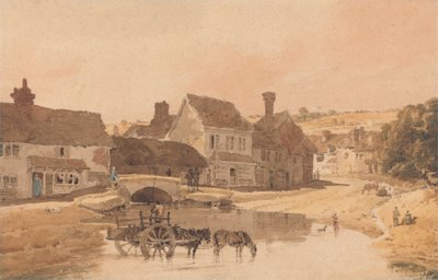 Il villaggio di Kirkstall, Yorkshire da Thomas Girtin