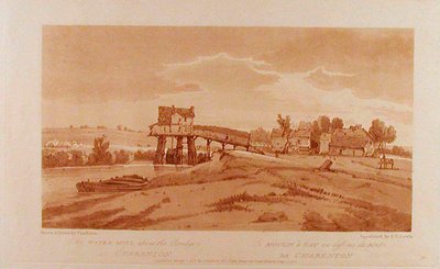 Il mulino ad acqua sopra il ponte a Charenton da Thomas Girtin