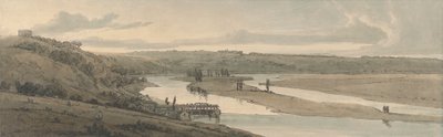 Le opere idrauliche a Marly e St. Germain-en-Laye viste in lontananza da Thomas Girtin