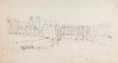 Vista del Pont St. Michel dal Pont Neuf da Thomas Girtin