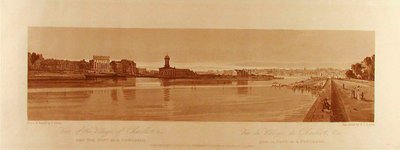 Veduta del villaggio di Chaillot ecc., presa dal Pont de la Concorde da Thomas Girtin