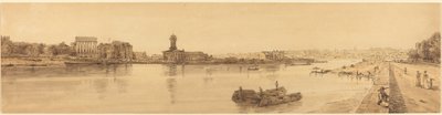 Vista del villaggio di Chaillot dal Pont de la Concorde: pl.17 da Thomas Girtin